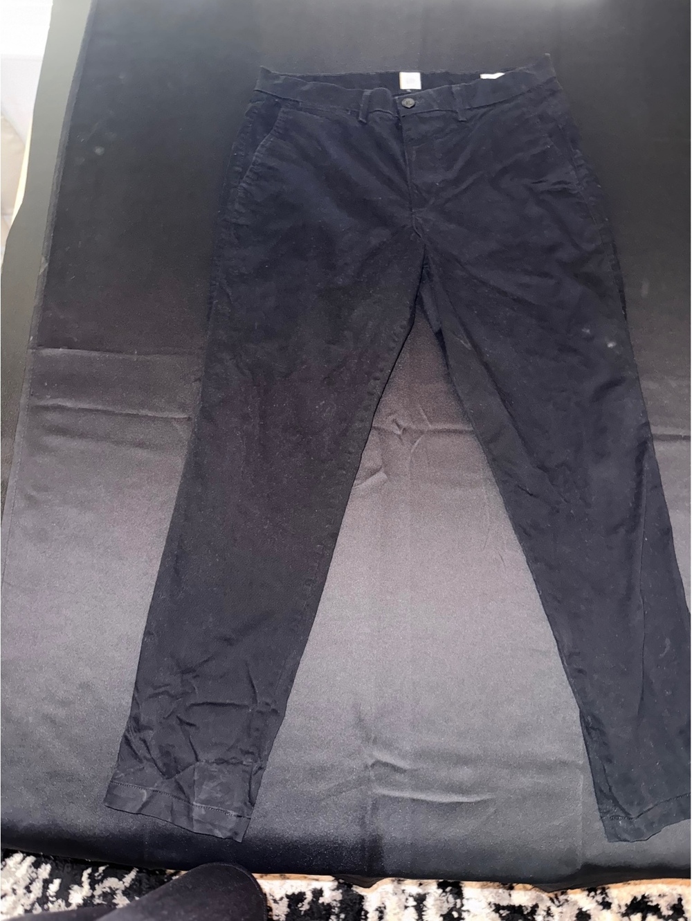 GAP Black Straight Fit Chino Pants Size 34x30